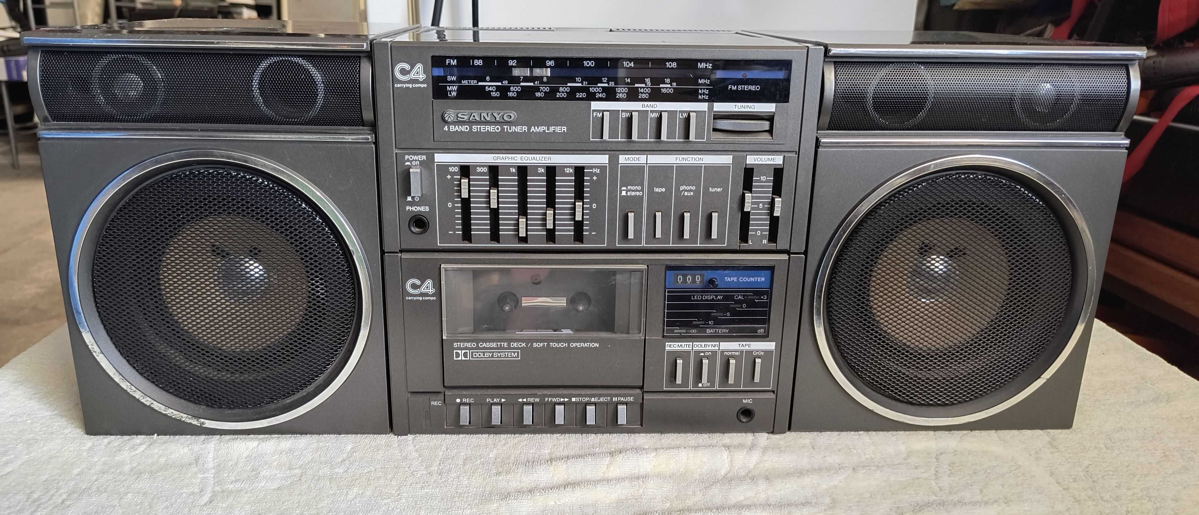 Radiomagnetofon wieża SANYO C4R Made in Japan Gorzów