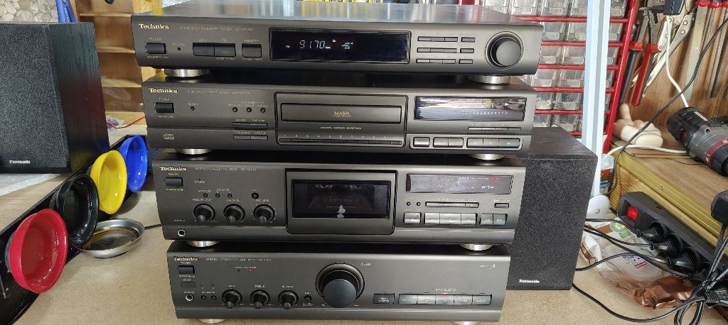 Wieża Technics komplet plus dwa piloty