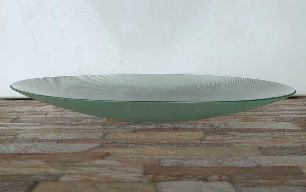 Prato Grande em Vidro Martelado