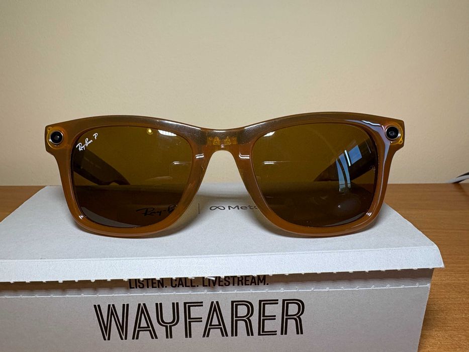 Смарт-окуляри Ray-Ban Meta Wayfarer RW4008 коричневі L