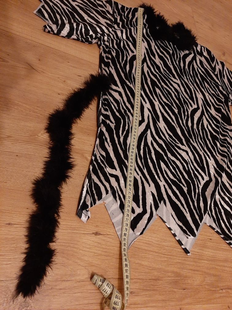 Strój Wilka Flintstone kostium przebranie sukienka zebra dzikuska L XL
