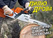 Косіння трави , пилю дрова