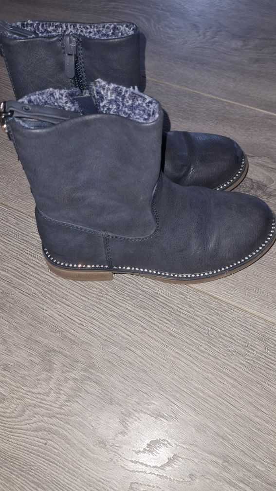 Buty botki granatowe dla dziewczynki Nelli Blu r 30