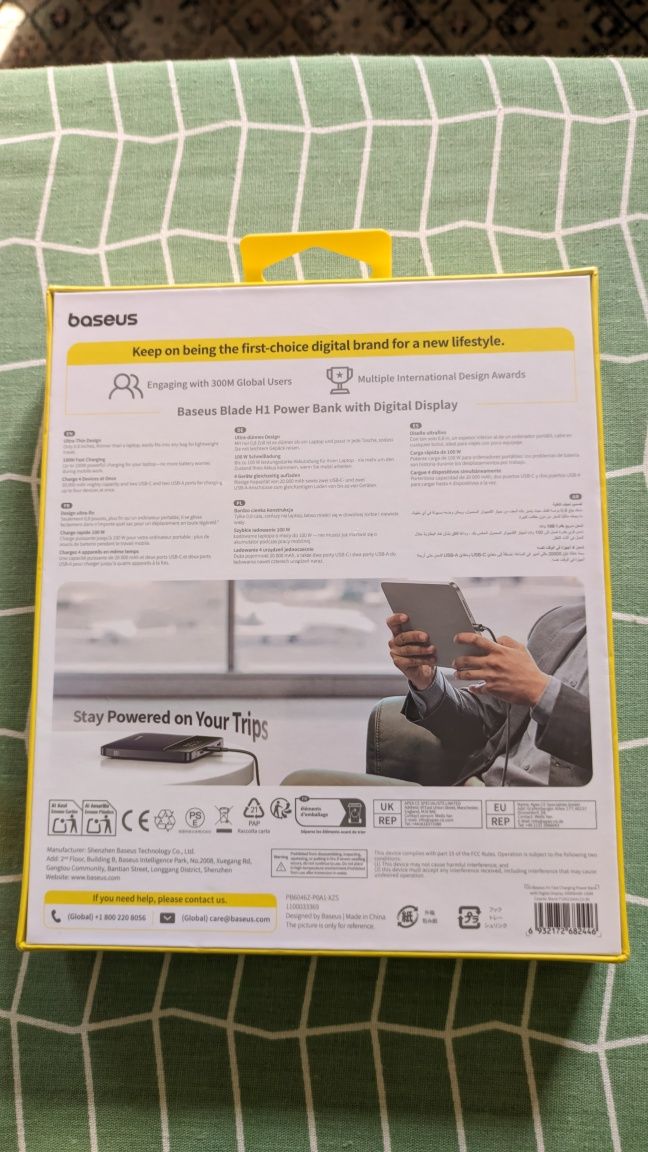 Повербанки ZMI QB826, 200W, 25000mAh.Baseus Blade H1 100 Вт 20000 мАч