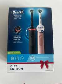 Szczoteczki Oral-B gift edition czarna i pudrowy róż