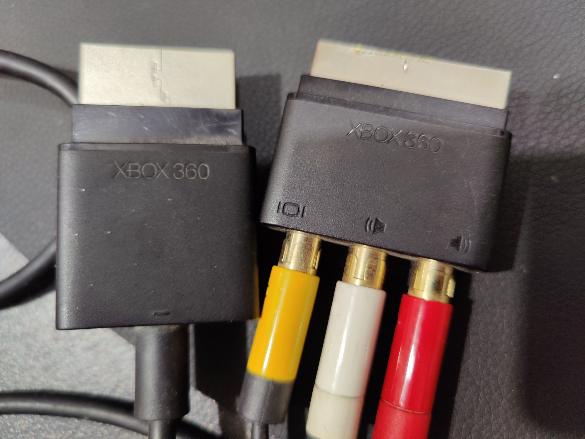 Xbox 360 audio video scart av kabel + adapter