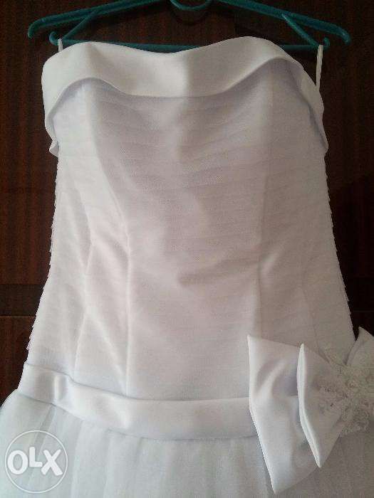 Свадебное платье с заниженной талией