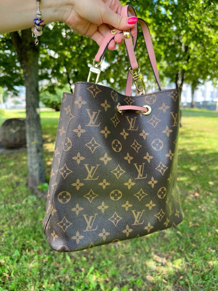 Сумка Louis Vuitton monogram, кожа, номер