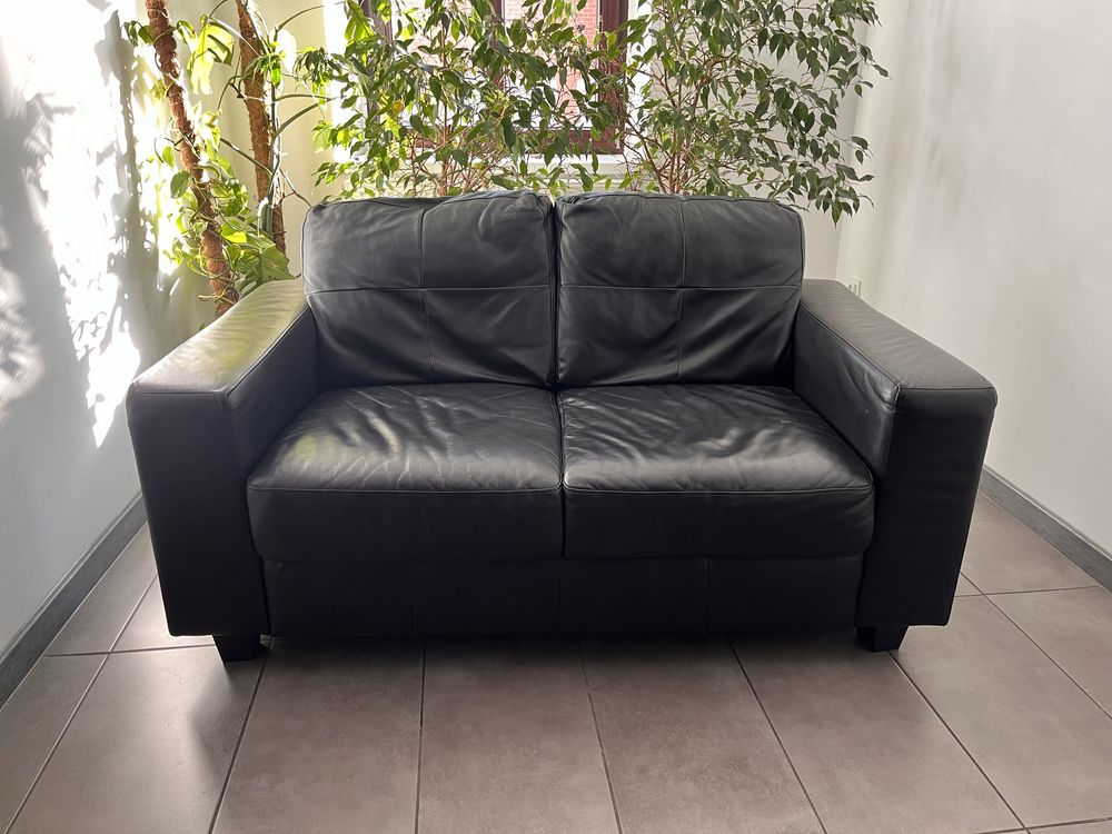 Sofa skórzana Ikea  czarna