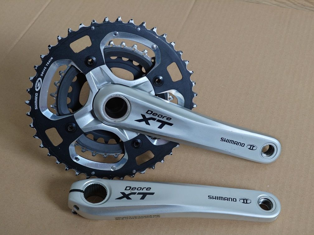 Kompletna grupa napędowa, napęd Shimano Deore XT M770 3x9 biegów
