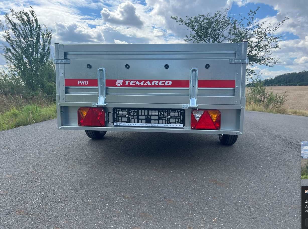 Przyczepa Temared 750kg 263 x 125 transport cała Polska