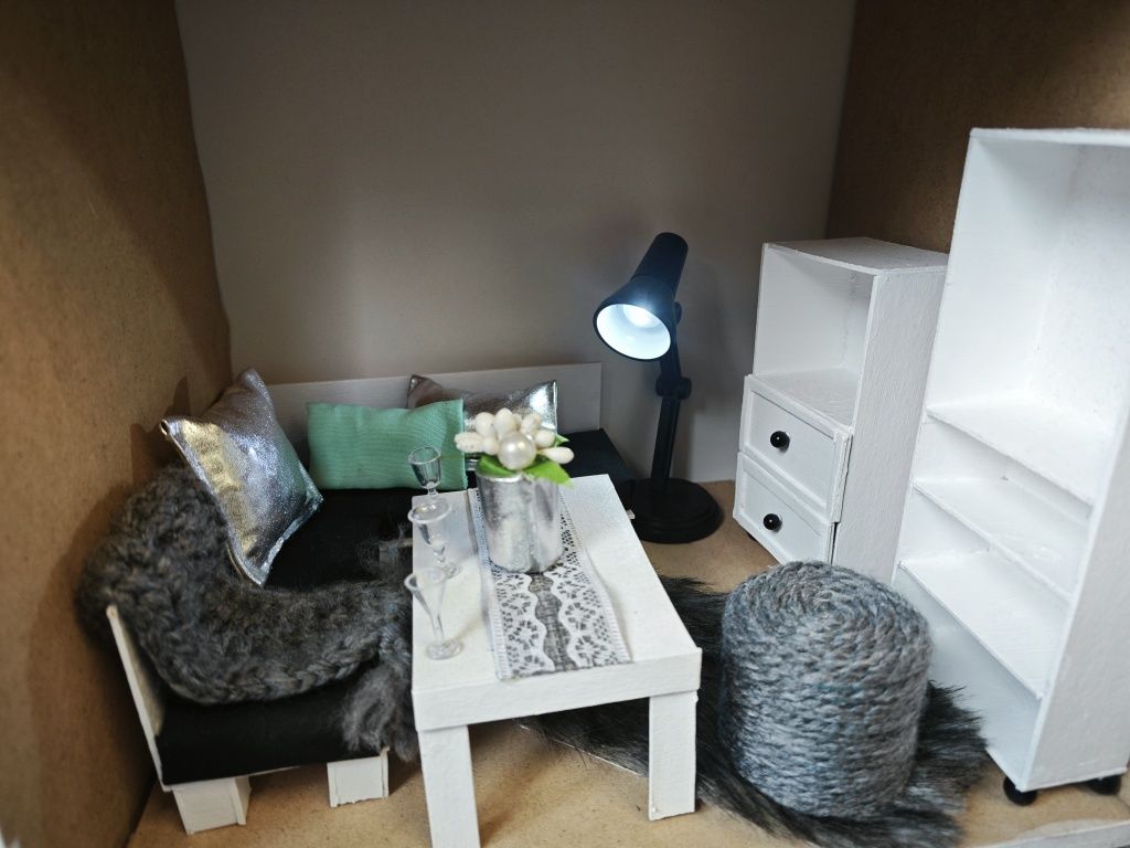 Duży domek dla lalek ,meble diy