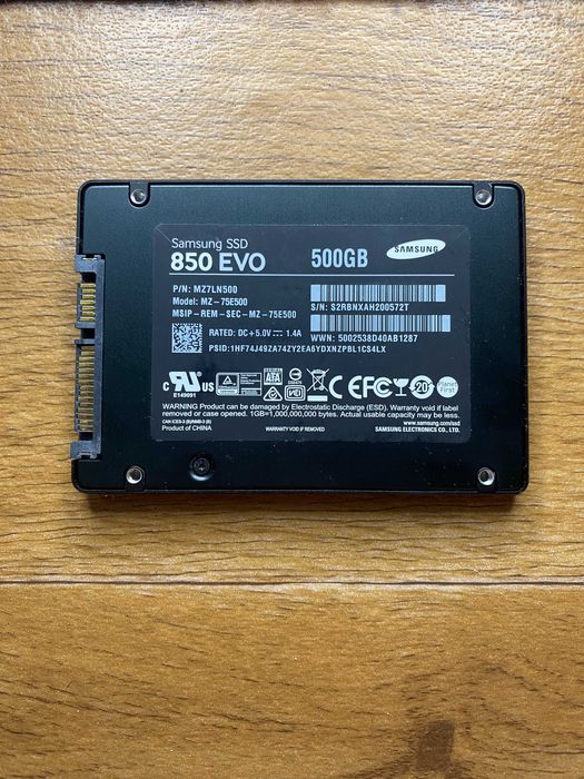 Samsung 850 evo 500 gb гигабайт ssd диск 98% жизни для пк и ноутбуков