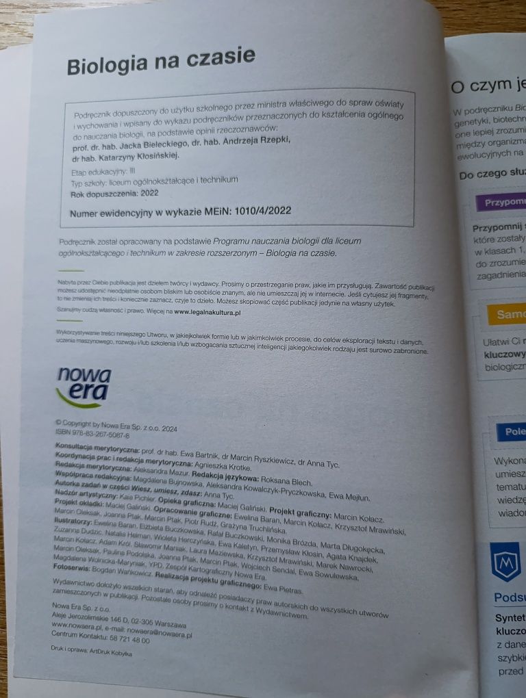 Podręcznik do liceum i technikum