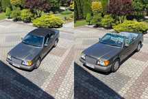 Mercedes-Benz W124 (1984-1993) Wersja Cabrio z USA (Kalifornia) - stan idealny.