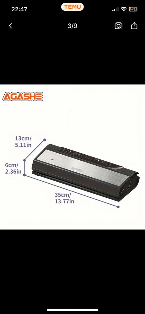 Професійний вакуумний пакувальник , вакууматор Agashe SX-286
