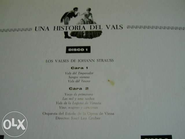 3 Disco Vinil - Una Historia del vals - Valsas