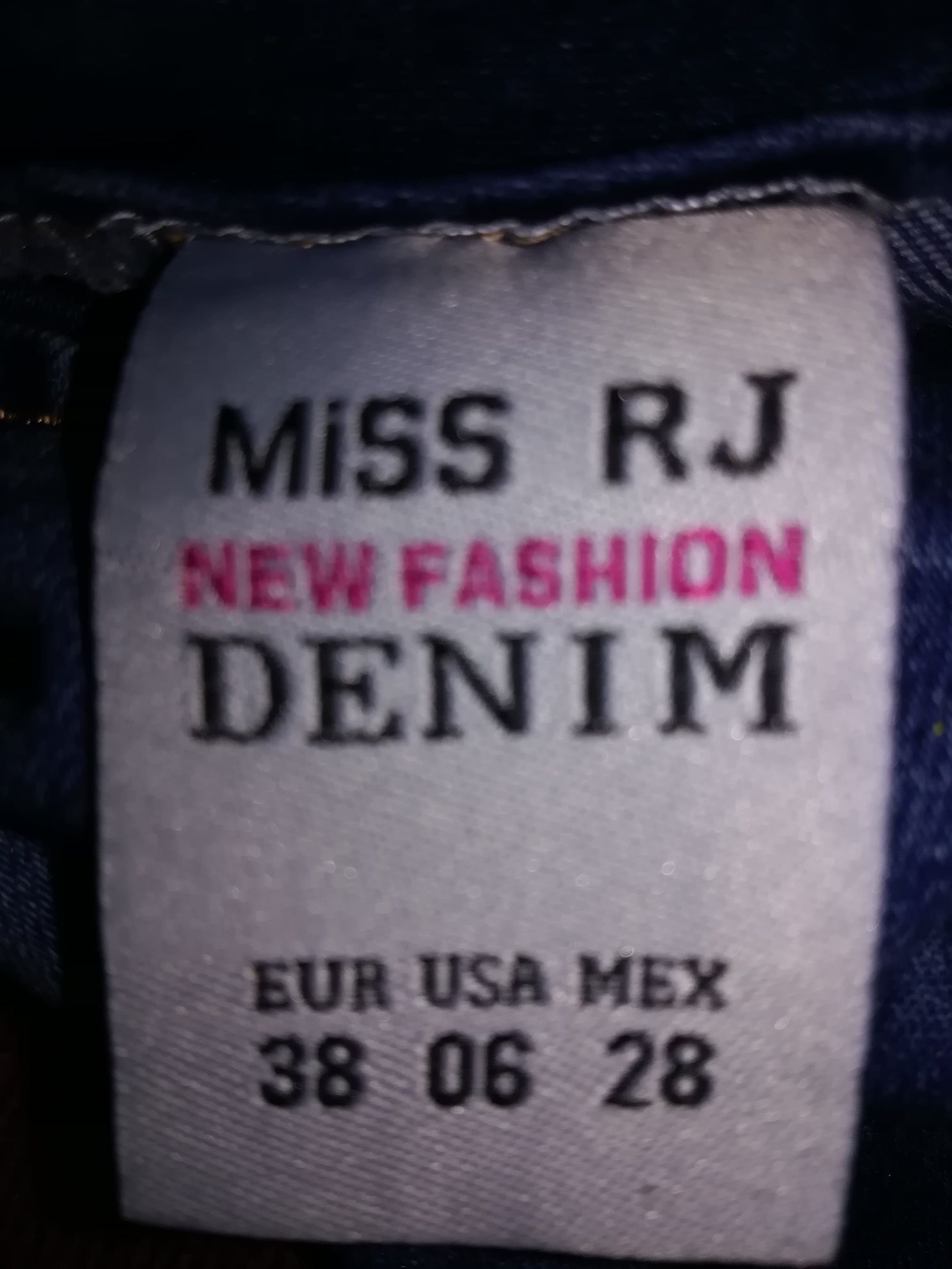 Spodnie damskie M/28 MISS RJ niebieskie jeans