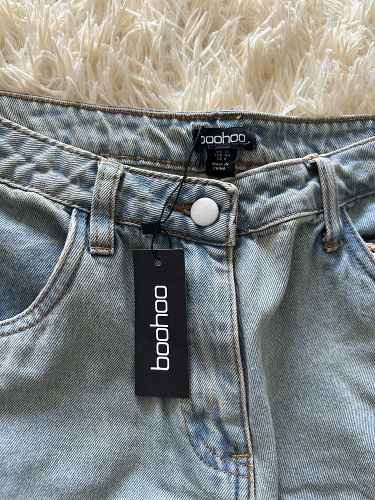 Джинси карго сині з кишенями boohoo zara зара