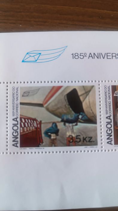 Selos Angola  185 aniversário
