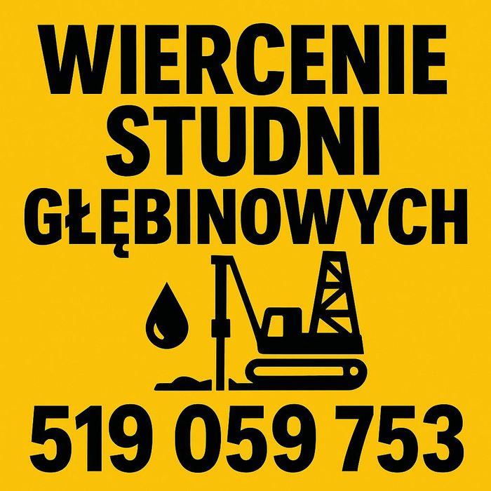 Wiercenie studni głębinowych Woda za darmo GNIEZNO + 50 km