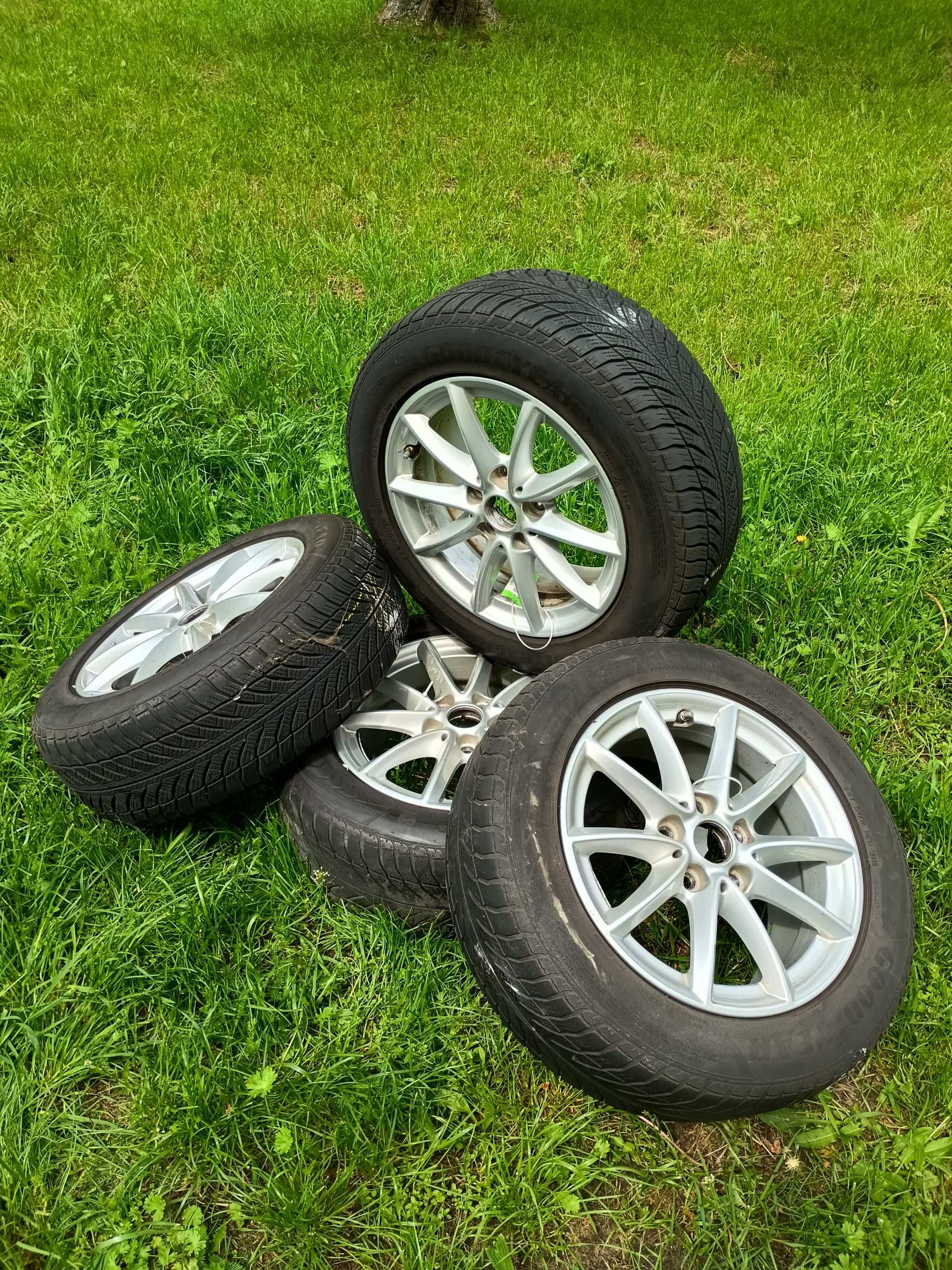 Felgi/kola BORBET 4szt 16", 5x112  opona 205/56R16 zima