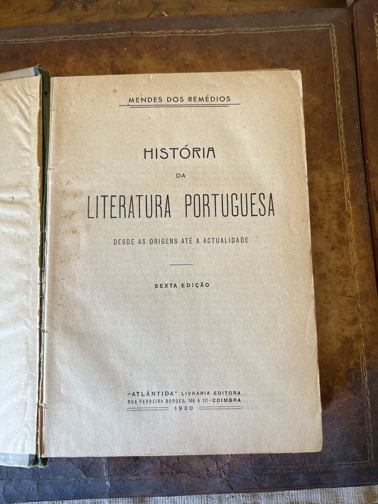 História da Literatura Portuguesa - Mendes dos Remédios