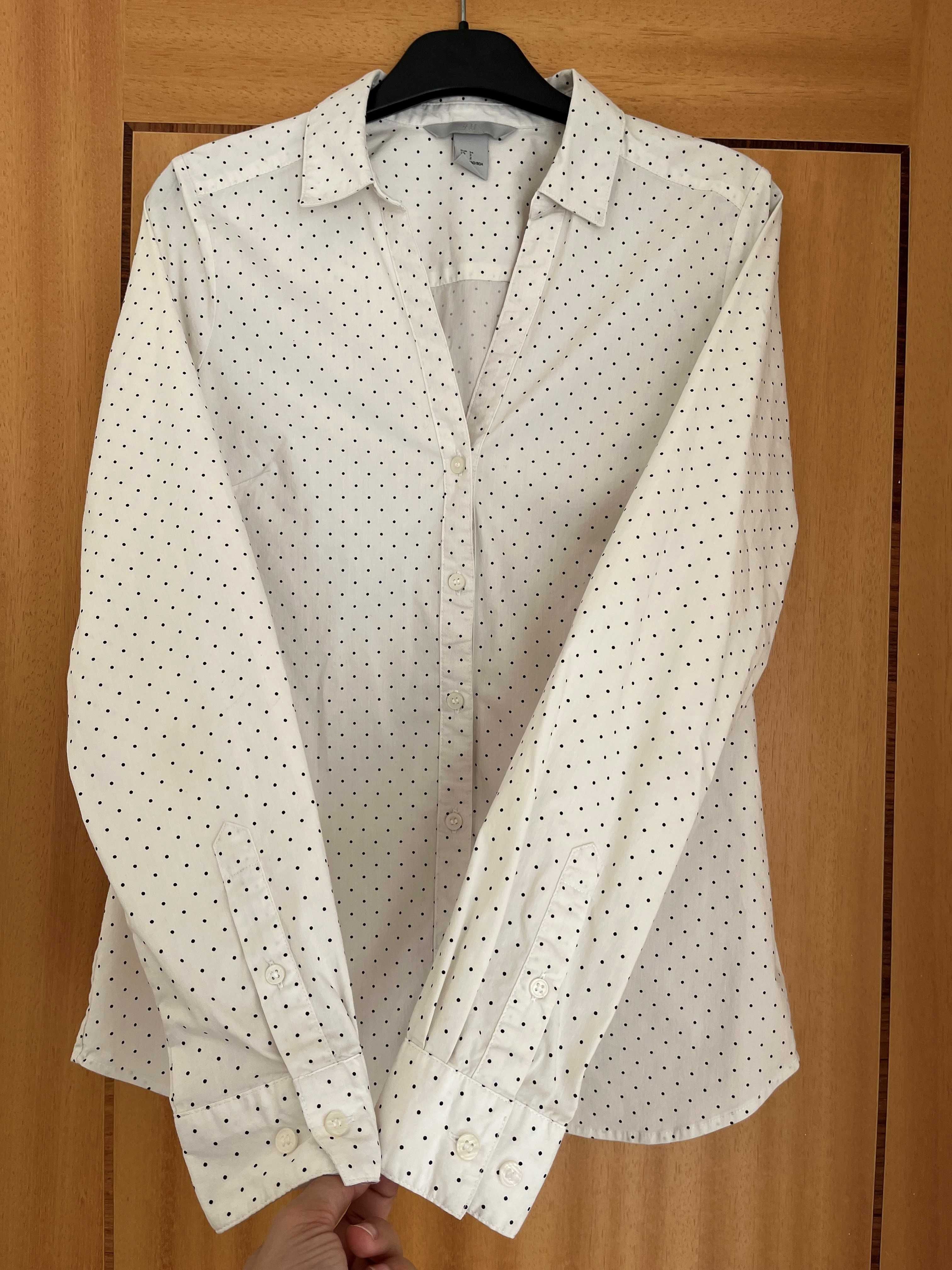 Camisa branca da H&M -Senhora- Tamanho XS