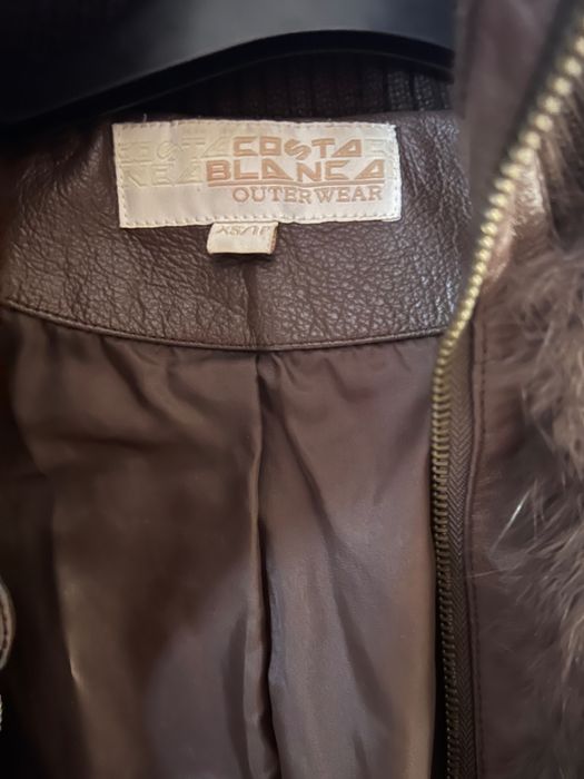 Ramoneska futerko naturalne /skóra XS