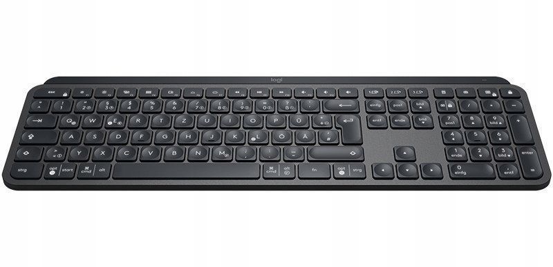 klawiatura membranowa logitech mx keys czarna układ niemiecki de