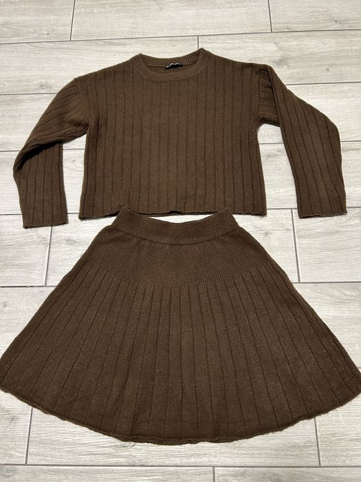 Костюм теплий шоколадного кольору