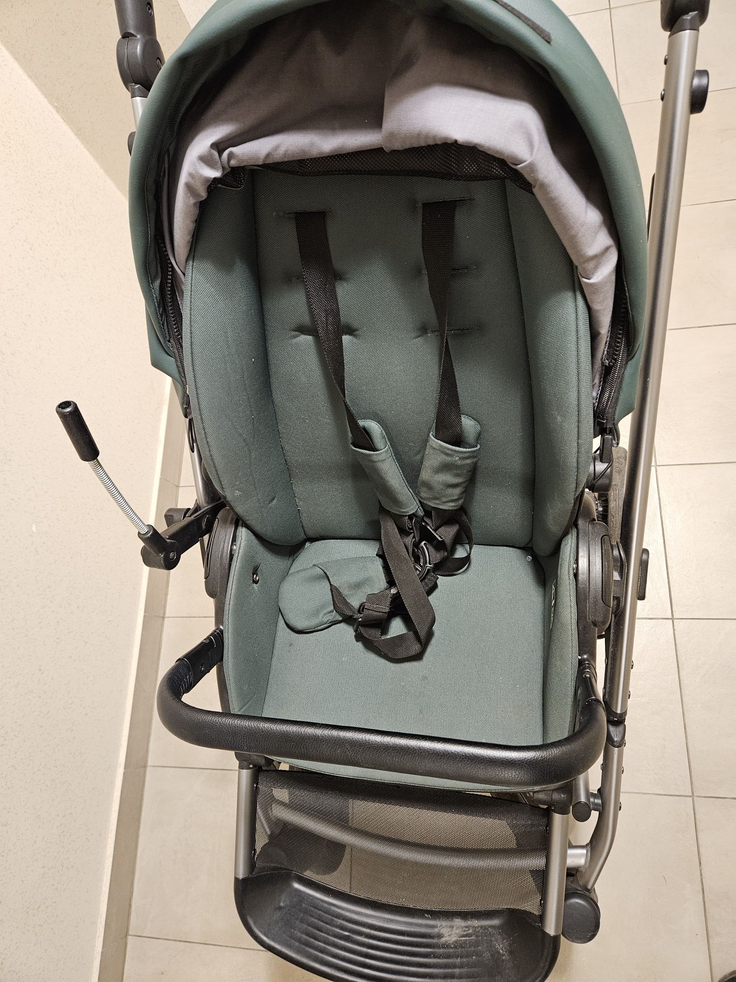 Anex E type Wózek spacerówka i gondola. - Zielony jakich mało!