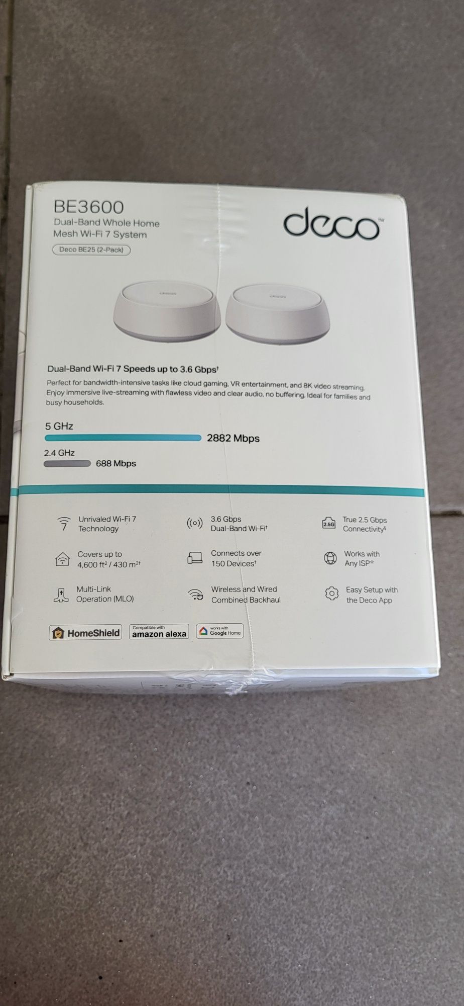 Tplink Deco Wifi 7 BE3600 PACK 2 NOVO