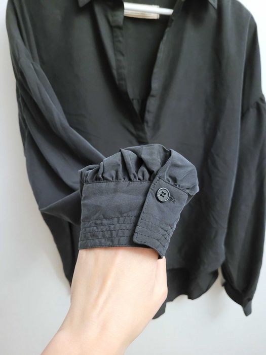 Free People koszula grafitowa szara czarna S M L modal boho oversize