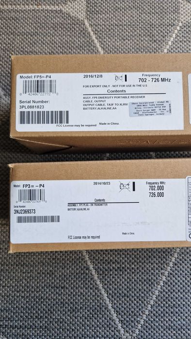 Zestaw bezprzewowodowy Shure FP3 i Shure FP5 FP35 nadajnik + odbiornik