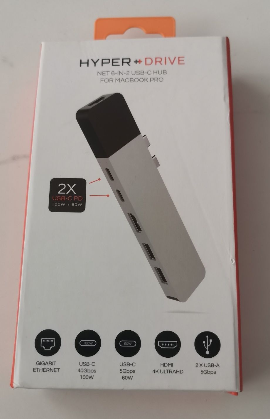 Hyper HyperDrive NET 6-in-2 Hub dla USB-C MacBook Pro Hub USB