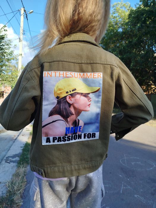 Джинсова куртка ,джинсовка ,джинсовий піджак 130-140