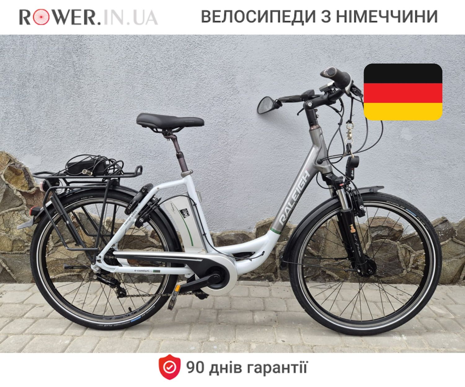 Електровелосипед дамка бу з Європи алюмінієвий гідравліка Raleigh 26 A