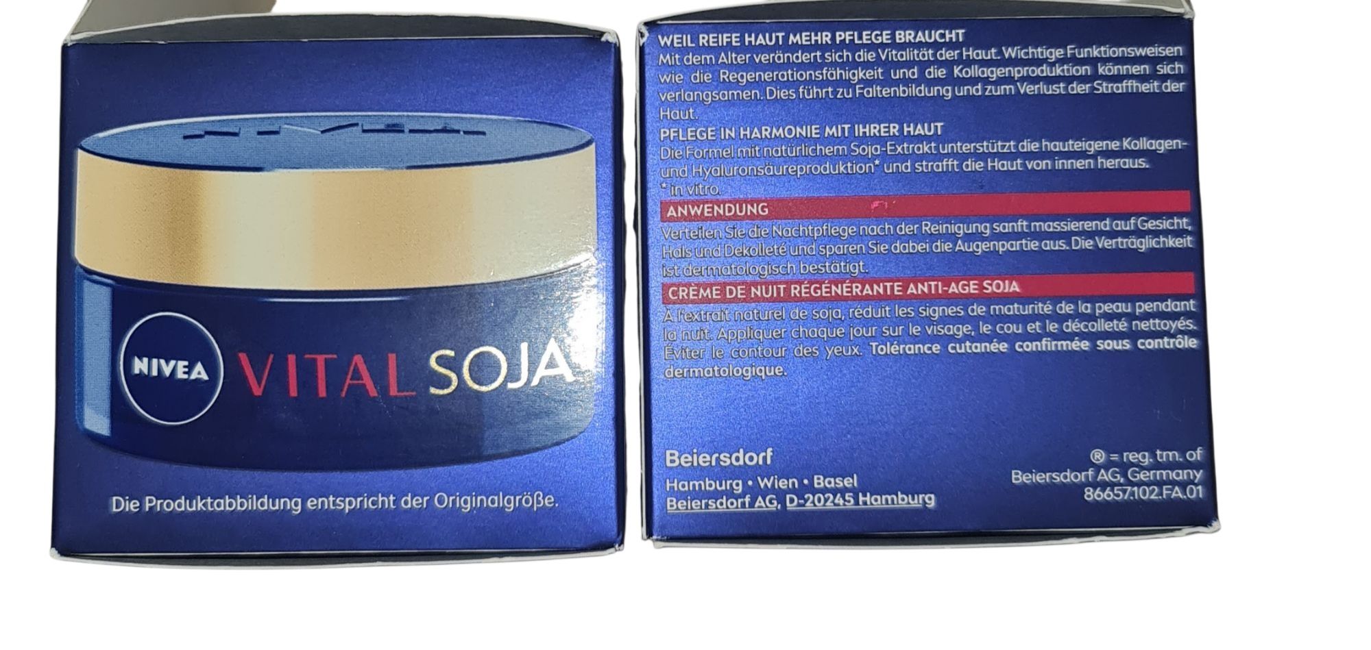 2 szt. NIVEA Visage Vital Soja Anti-Age 50 ml krem do twarzy na noc

M