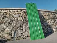 Chapas lacadas com 3 metros (verde/cinza)