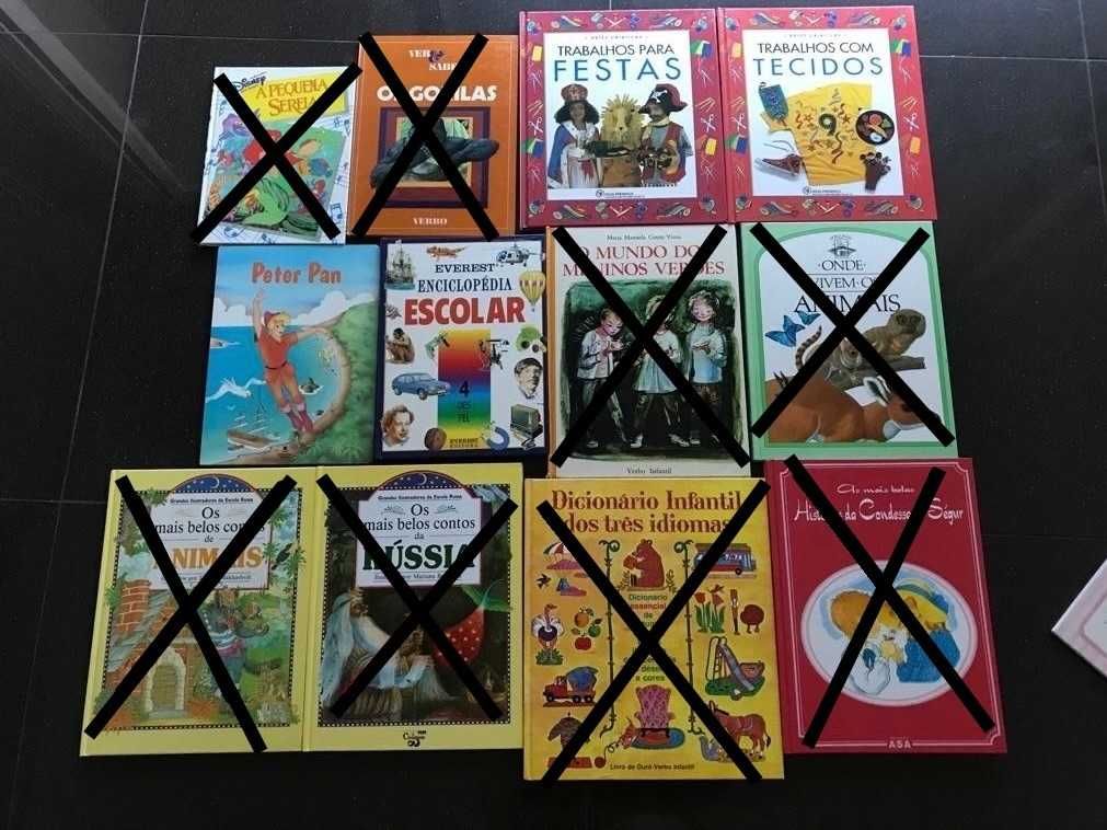 Vários livros infantis