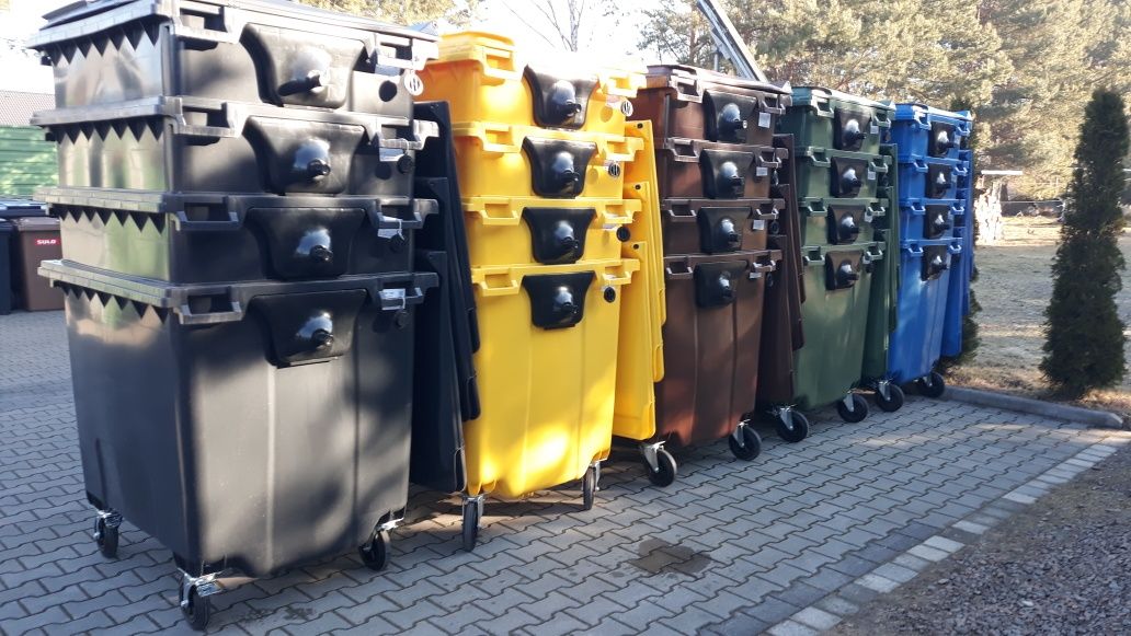 Pojemnik na odpady 1100 L kosz na śmieci kontener FV23% KOLORY