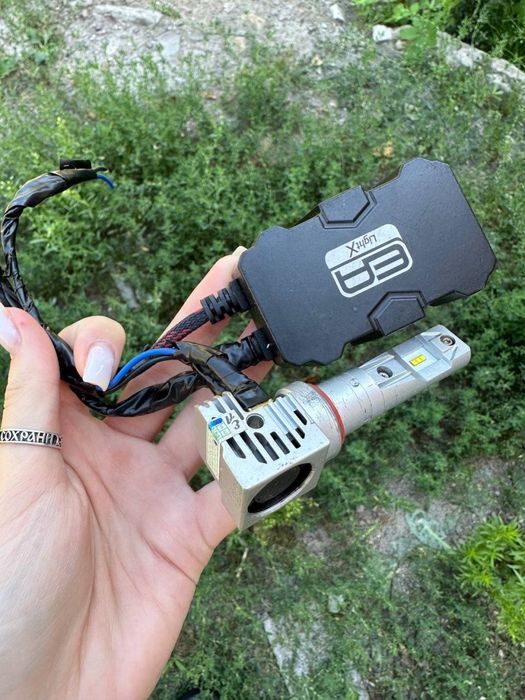 LED лампы EA Light X H7 5000K 5000Lm с обманками свет как днем ночью