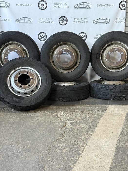 Колеса в зборі 225/75 R16C Matador (зима),диски 6х205 R16 Iveco Daily