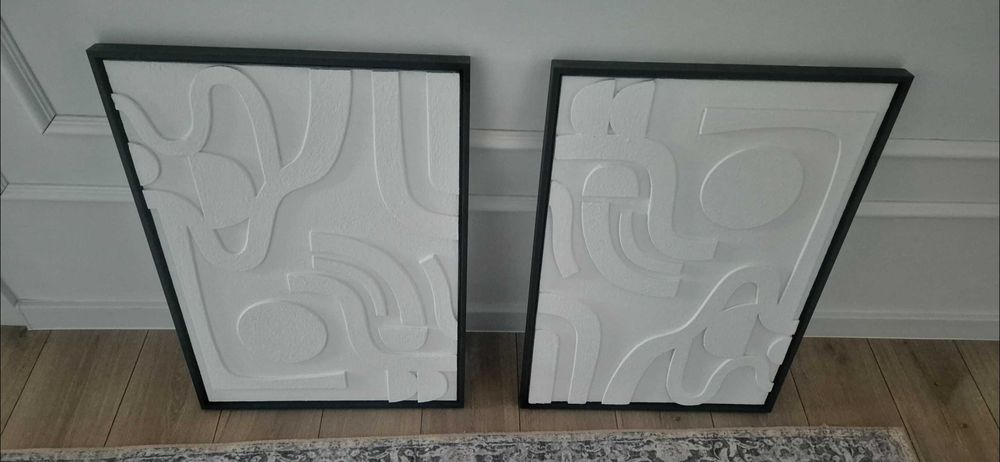 Obraz 3D dwa obrazy 50x70cm abstrakcja