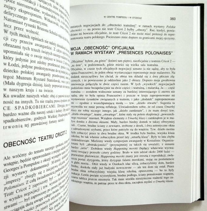 TADEUSZ KANTOR pisma, Dalej już nic... Teksty z lat 1985- 1990, TOM 3