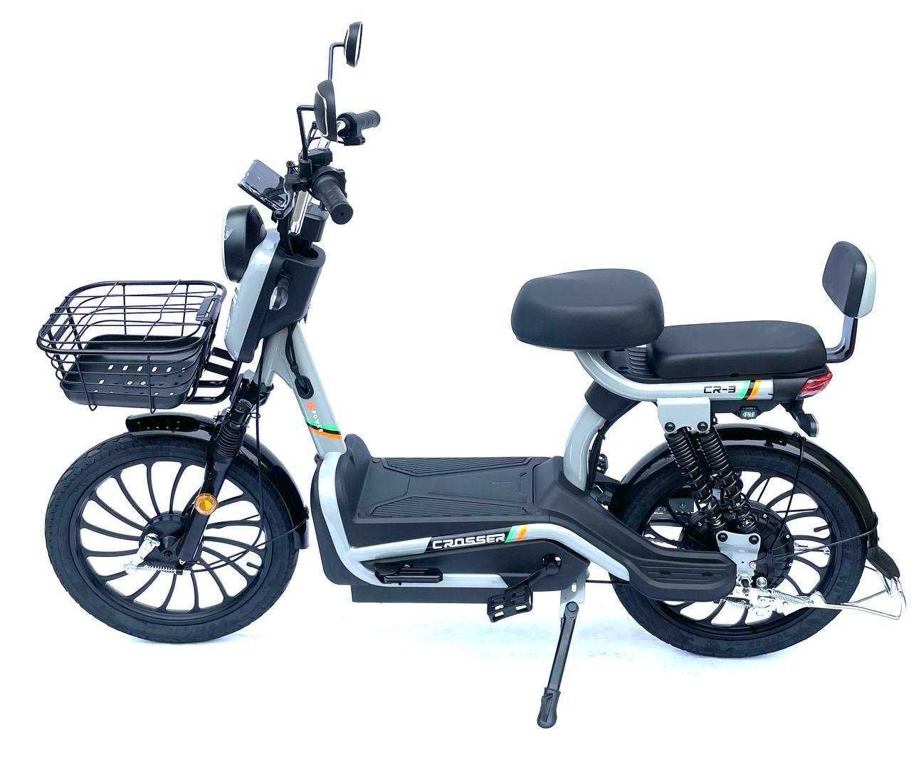 ТОП ПРОДАЖ!Електровелосипед Crosser CR-3 (600W 60V 20Ah) Колеса 20*2.5