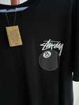 czarne krótkie rękawy stussy L