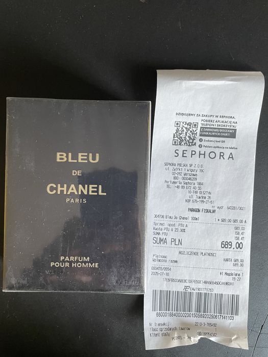 Perfumy bleu de chanel 100 ml