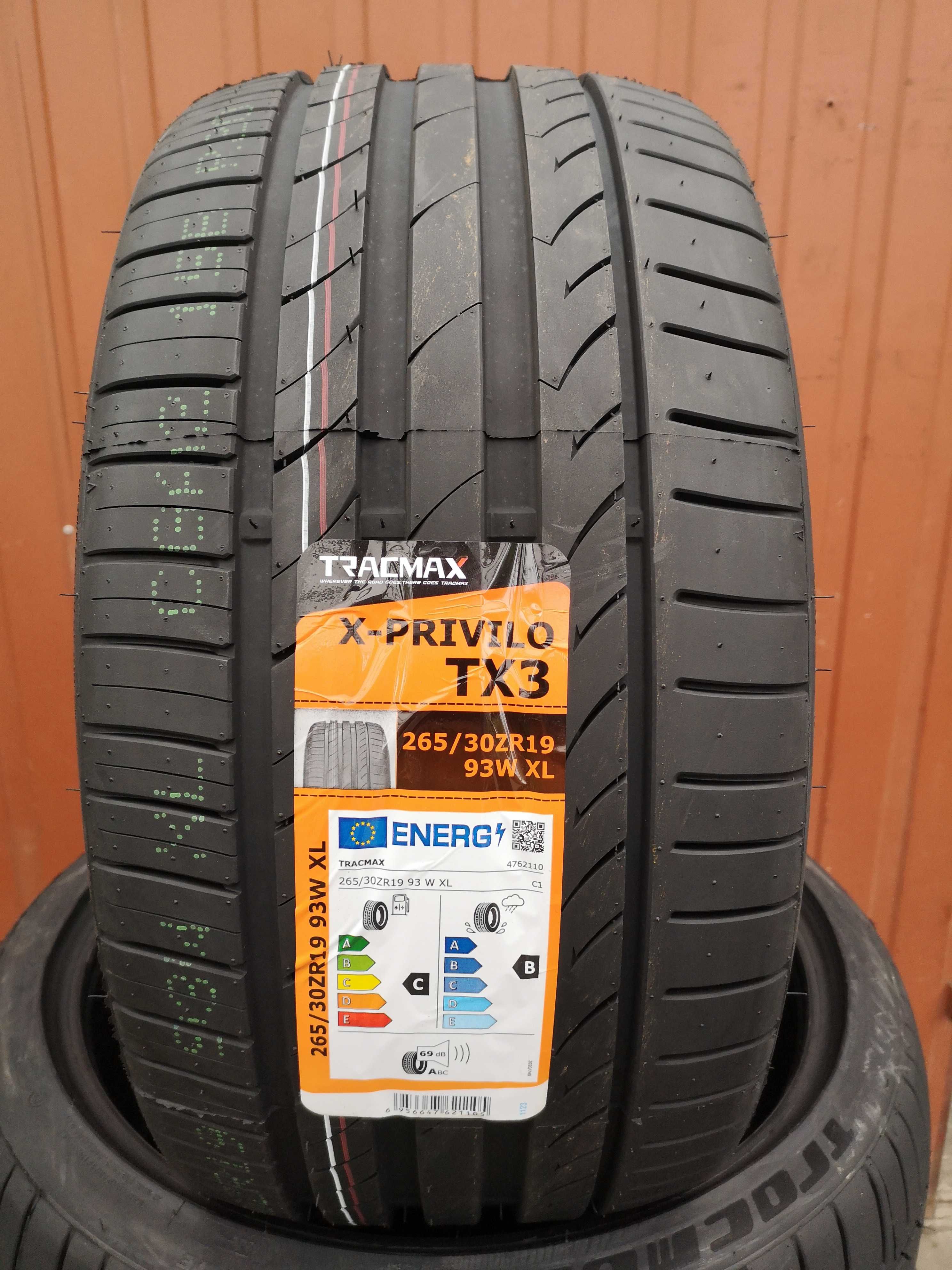 265/30 R19 93W XL - Tracmax X-Privilo TX-3 (8 sztuk) NOWE